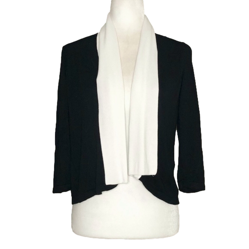 Cyrus black and white cardigan